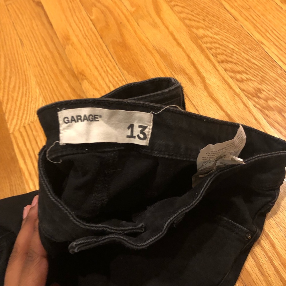 Black ripped jeans
